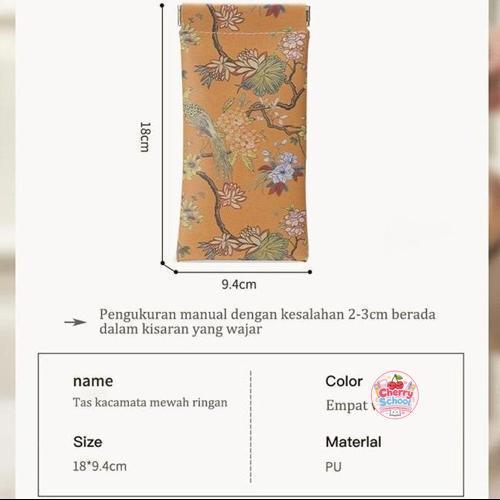 Tas Penyimpanan Kacamata Tas Kacamata Kulit Tas Penyimpanan Kacamata Penutup Otomatis
