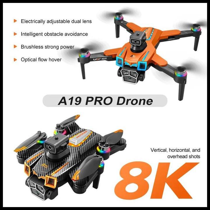 S119 A19 Pro Rc Dengan Kamera 8K Layar 5.6" Remote Dengan Layar Pengelapan Kendala 360 & Waktu Terba