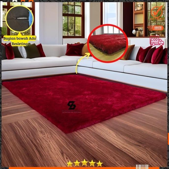 Karpet bulu rasfur ukuran 180X80X5CM