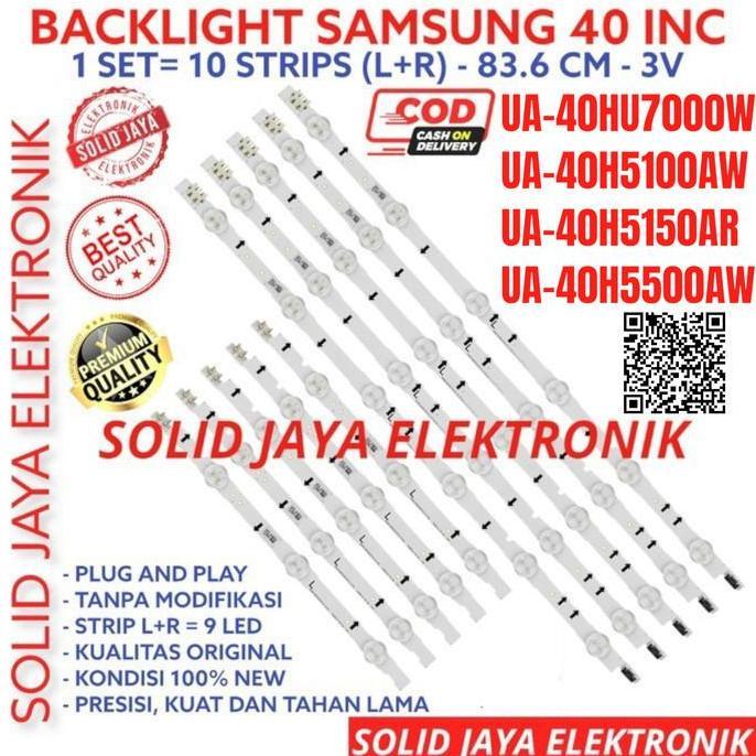 BACKLIGHT TV LED SAMSUNG 40 INC 40HU7000W 40HU 40HU7000 LAMPU BL 9K IN FORSALE