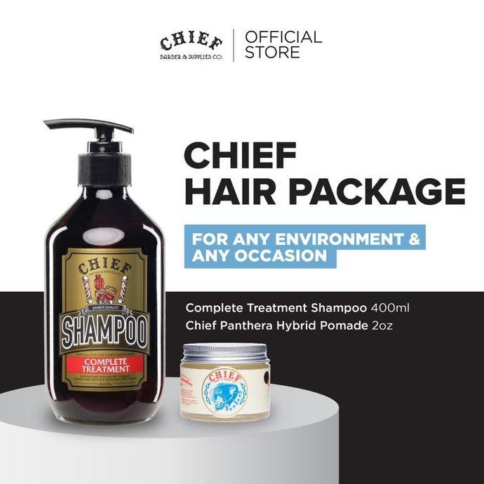 CHIEF HAIR PACKAGE | Chief Pomade  2oz + Chief  Shampoo 400ml