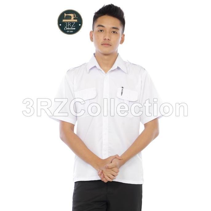 PREMIUM / Baju Seragam Putih Dinas PDH Pria Kemeja Putih Dinas PDH Atasan Putih Pria Kemeja Pdh Puti