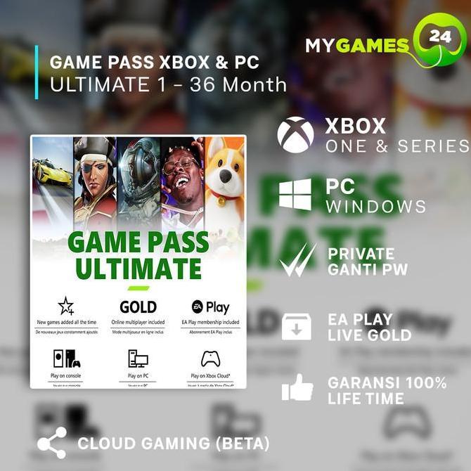 TERBARU READY Xbox Game Pass / Gamepass Ultimate 1-14 bulan Xbox PC Cloud Gaming