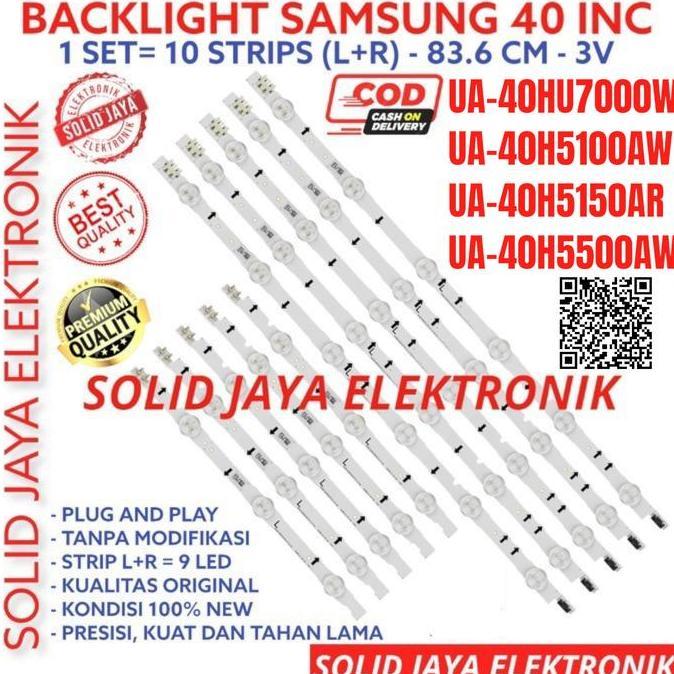 BACKLIGHT TV LED SAMSUNG 40 IN 40H5100 40H5100AR UA40H5500AR LAMPU BL TERBAIK
