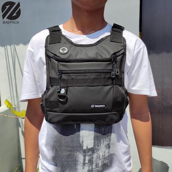 DF402 - Tas Dada Pria Waterproof Anti Air Tactical Ala Brimob Military TNI Zeus Original Baepack - C