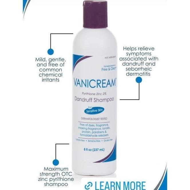 Vanicream Shampoo Sensitive Skin Fragrance Sulfate Free Anti Dandruff ori