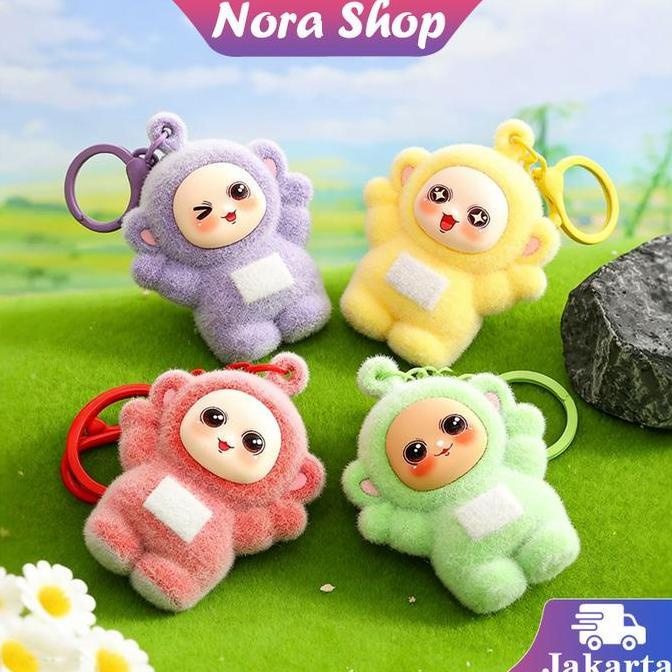 IUMAORI Gantungan Kunci Teletubbies Bludru / Gantungan Kunci Teletubbies Keychain