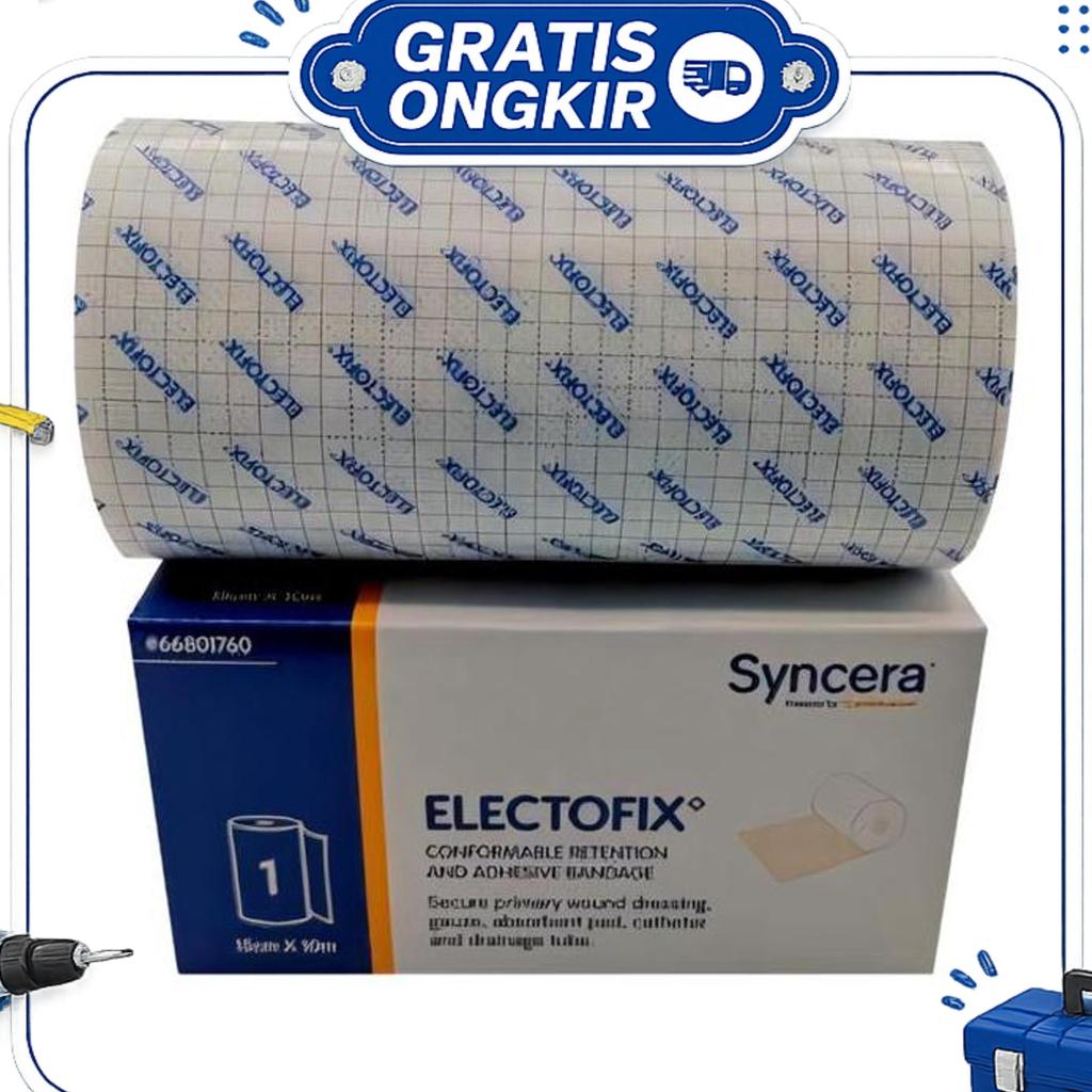 Plester Electofix 5 Cm X 10 M Perban Non Woven - Hypafix Alternative