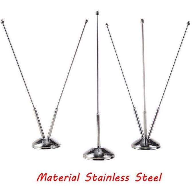ATHHINE Tiang Bendera Kecil Stand Tiang Bendera Meja Tiang Stainless Bendera Bracket Tiang Bendera