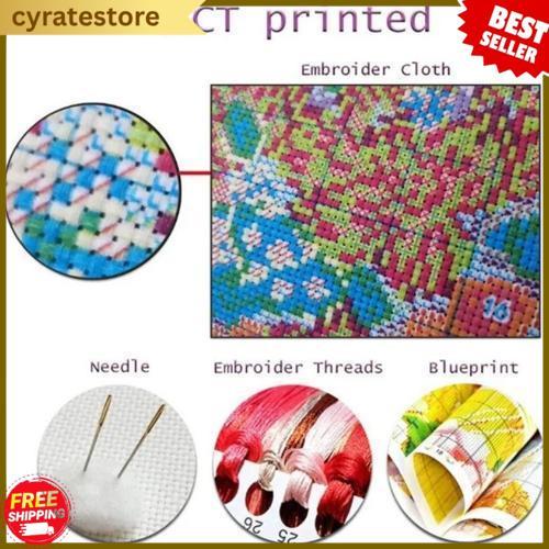 Set Lengkap Cross Stitch 11Ct 14Ct / Kristik Paket Lengkap, Kristik Modern Paket Lengkap Kristik Uku
