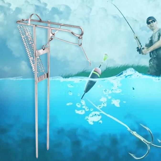 BEZEIN Cagak Joran Pancing Otomatis Joran Pancing Stand Holder Joran Pancing