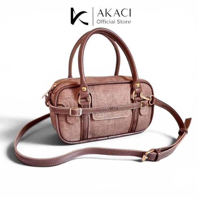 DF341 >> Akaci Kenzo Tas tangan dan selempang wanita 10-8664 bahan kulit PVC 1 ruang tas kondangan t