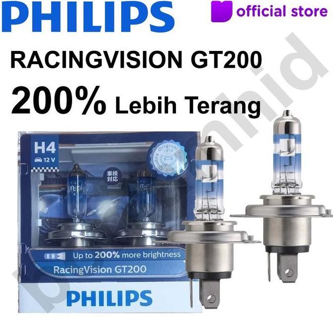 Lampu Mobil H4 Philips Racingvision Gt200 Racing Vision Made In Poland