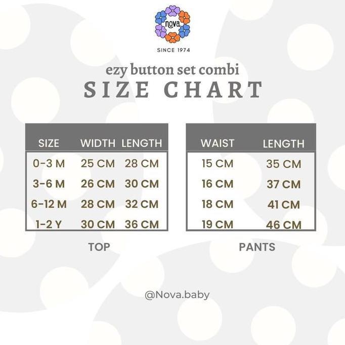 Chensui- Ezy Button Set Combi Stripe Series Nova Baby Setelan Baju Pendek Celana Panjang Bayi Newbor