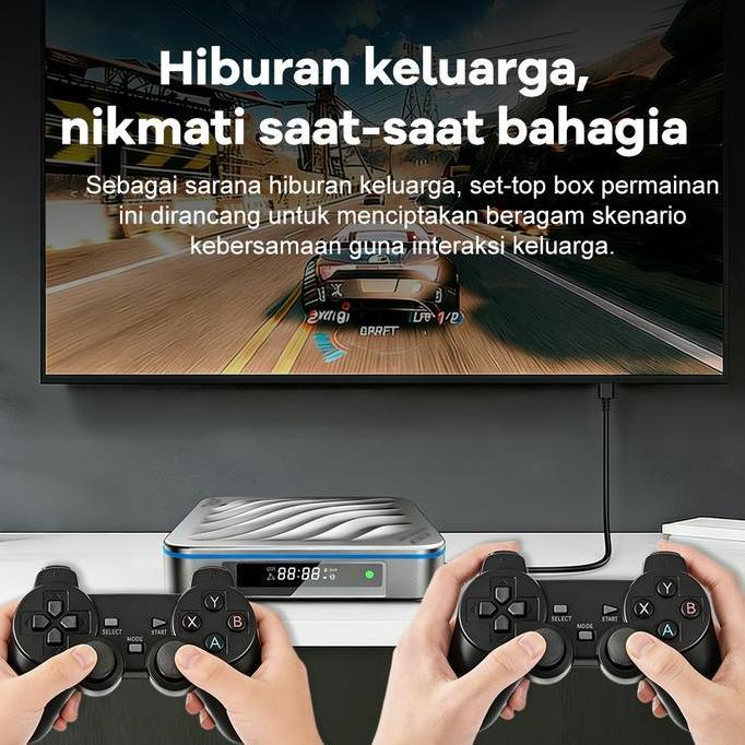 Levonazi - UPHOME Android Game TV Box 20.000+ Games Android 14 Ram 2/4GB Rom 16/32GB WIFI 2.4G/5G Bl