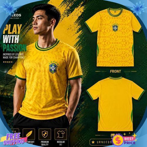 Exclusive Atasan Baju Bola Dewasa Brazil Kuning Piala Dunia Timnas Negara Liga Terbaru Bisa Cod Kaos