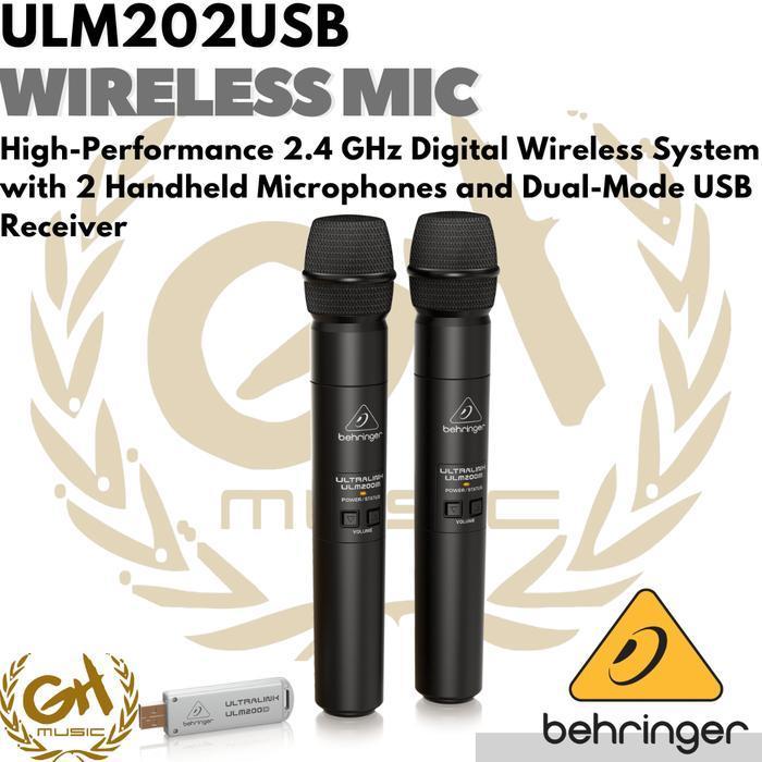 BEHRINGER ULM202USB WIRELESS MICROPHONE ORIGINAL DAN TERPERCAYA