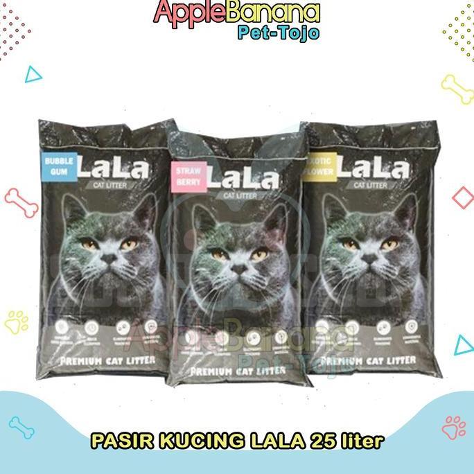 Pasir Kucing LALA 25 Liter - Lala Cat Litter 25 L Pasir Gumpal Wangi