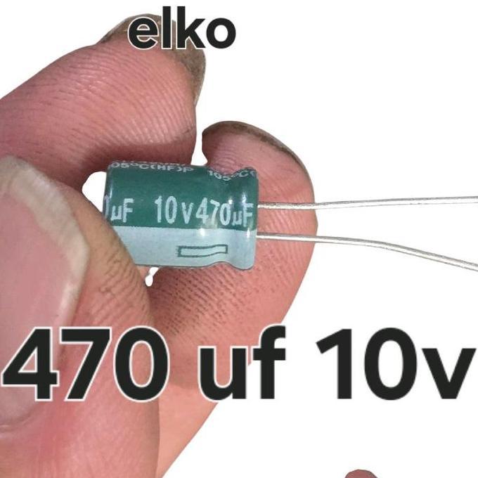 ( 470 UF 10V ) ELKO ELCO 470 UF MIKRO 470UF 10V 10 V VOLT 6.3V 6.3 V VOLT 6V3 LT99