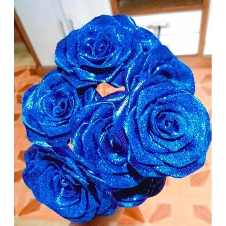 BUNGA PITA SATIN/PITA SATIN GLITER/BUNGA MAWAR SATIN GLITER/bunga mawar