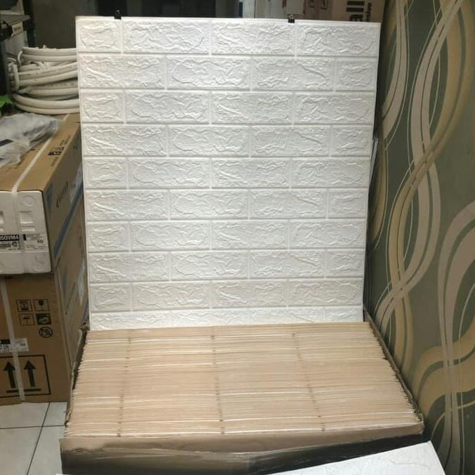 *#*#*#] Wallfoam batu bata 3d warna putih