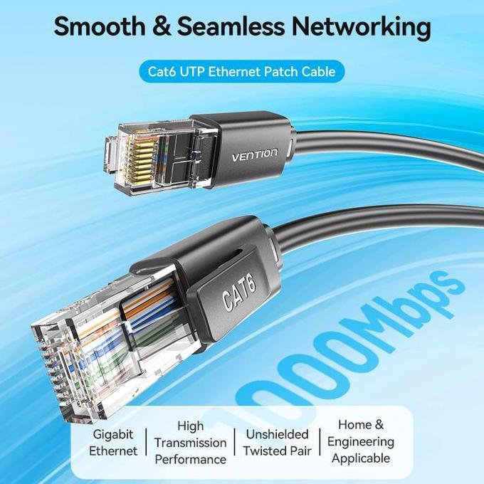 Vention Kabel LAN Cat.6 Cat6 UTP RJ45 Gigabit Ethernet 0.5 - 50 Meter