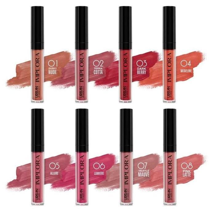 Color- Paket Ombre Implora Urban Matte Lip Cream | Dusky Nude & Brown Sugar | Lipcream Lipstick Lips