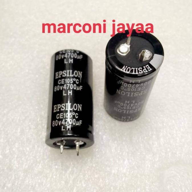 KAPASITOR ELCO 4700UF 80VOLT EPSILON 50X25 TERMURAH