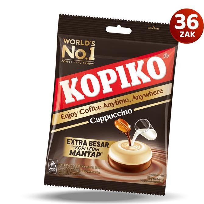 Paket Permen Kopiko Cappuccino Candy Zak Karton