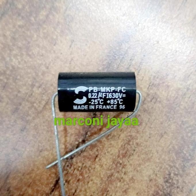 KAPASITOR MKP AXIAL 0,22UF 630V SOLUN ASLI