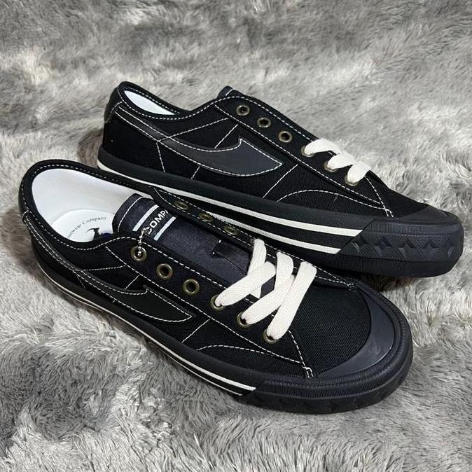 DV283 - SEPATU COMPASS RETROGRADE DOBLE BLACK FULL BLACK HITAM KASUAL PRIA WANITA