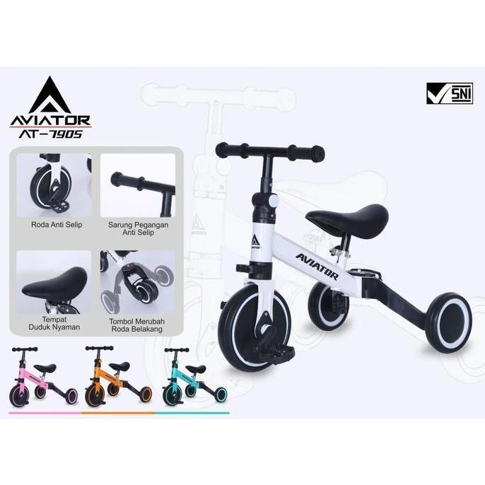 AVIATOR 3 IN 1 BALANCE BIKE 7905 AT-7905