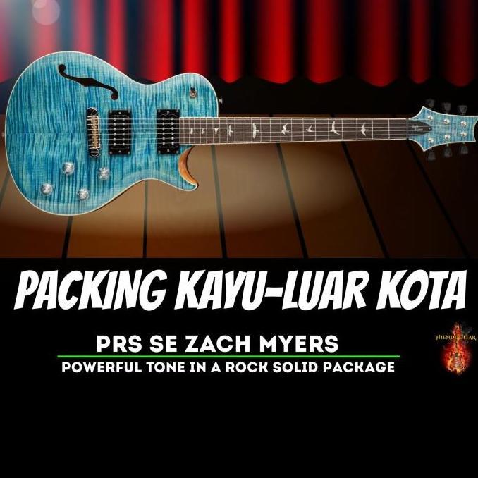 Ready PRS SE Zach Myers Electric guitar Semi-Hollow ( Luar kota Pack kayu) Non Cod