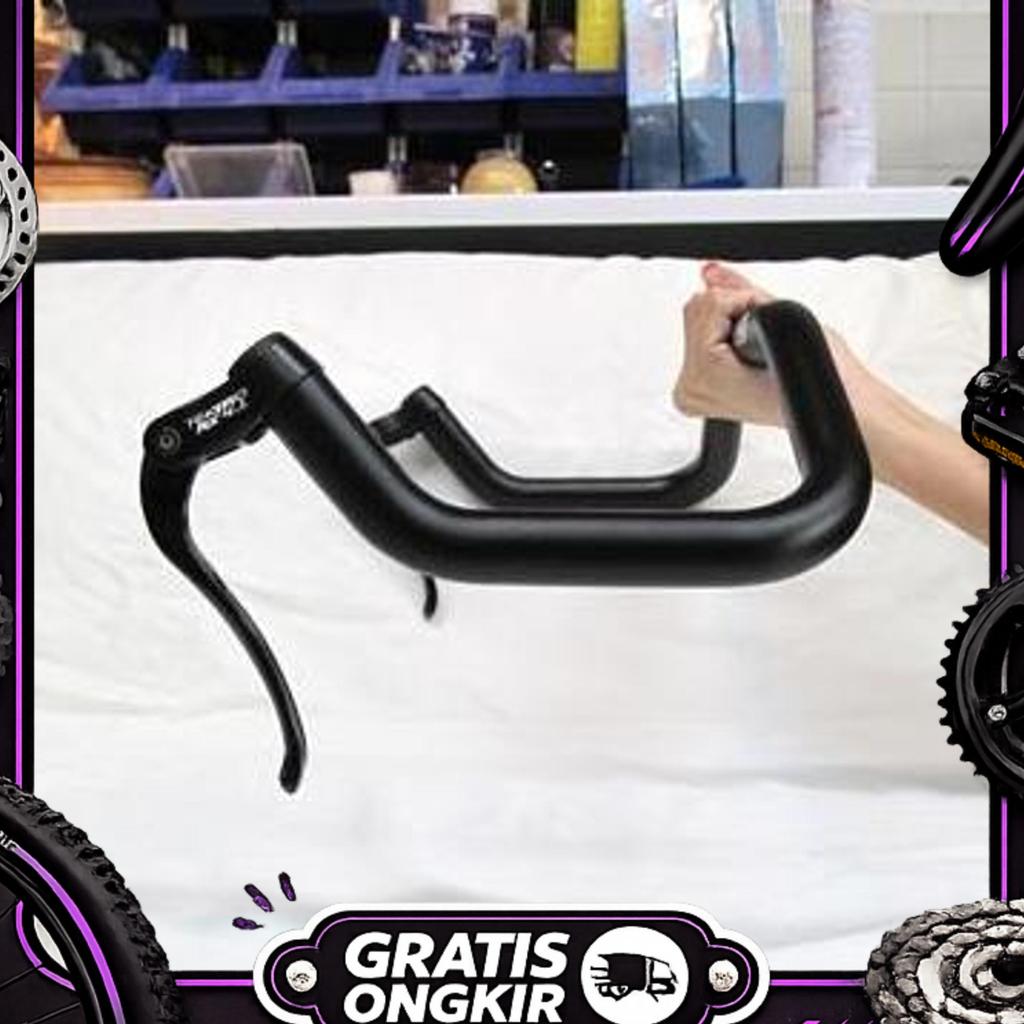 Brake Lever Tanduk Tektro Rx4.1 Handle Rem Bullhorn Sepeda Triathlon Fixie Cansucc Tt Stang Chrome B