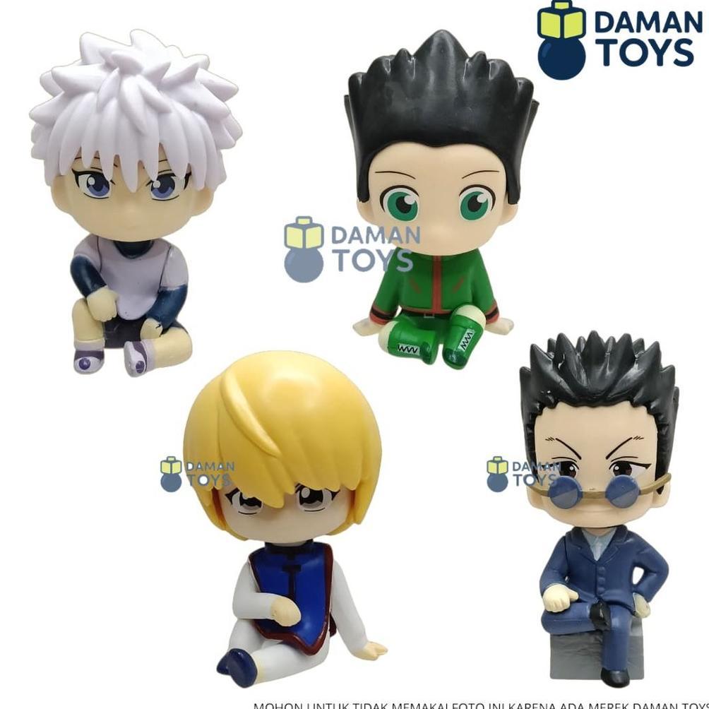 Action Figure Hunter X hunter Chibi Kilua Gon Kurupika Rio Sitting