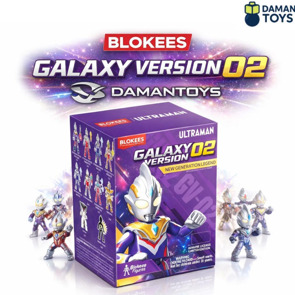 Blind Box Blokees Ultraman Trigger Multi Tiga Sky Triger Gliter Power Ribut Z Alfa Gazort Monster Ka