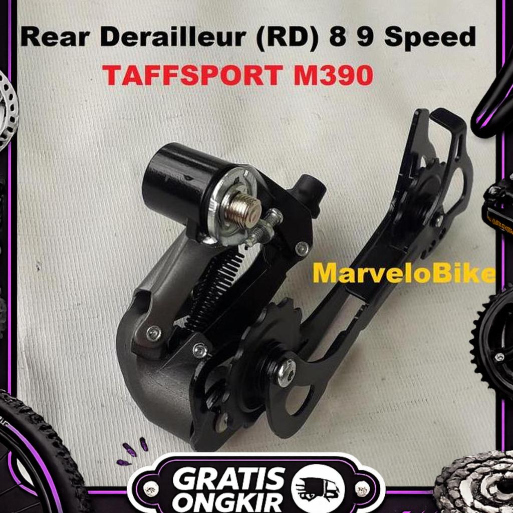 Rd Rear Derailleur Sepeda 8 9 Speed Long Arm Merk Taffsport M390