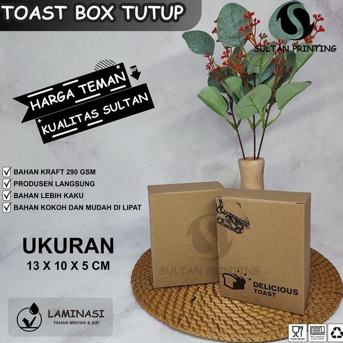 dBest- Toast Box (ISI 50 PCS) Take Away / TOAST BOX TUTUP