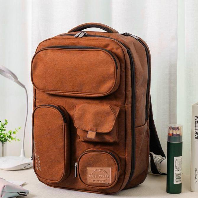 [DELOUT] POLO FELIX - TAS PAKAIAN RANSEL TRAVEL TAS KOPER TECH TRAVELER