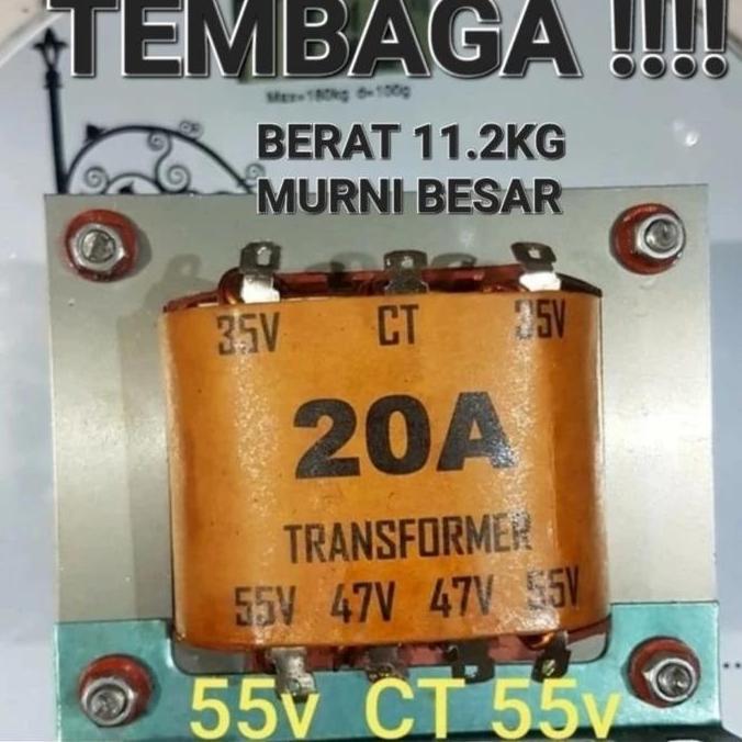 ( Travo 20A Ct ) 20A Ct 20 Ampere A Simetris 35V 47V 55V 35 47 55 Volt Transformator Trafo Ampere Am