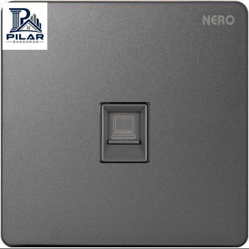 STOP KONTAK OUTLET DATA LAN CAT5 NERO CASA X2 X2PC-GR X2PCGR GREY ABU