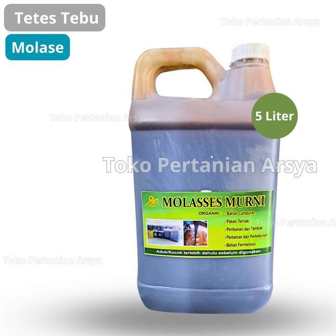 Tamtom- Molase 5 Liter / Tetes Tebu / Gula Tebu Campuran Probotik Ternak , Ikan , Pupuk