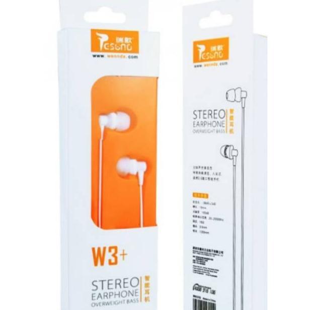 Resong w3+ stereo earphone