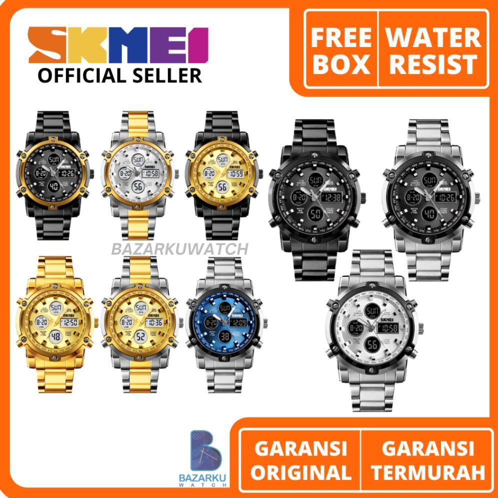 Jam Tangan Pria Skmei 1389 Jam Tangan Skmei Jam Tangan Rantai Jam Tangan Cowok Stainless Jam SKMEI