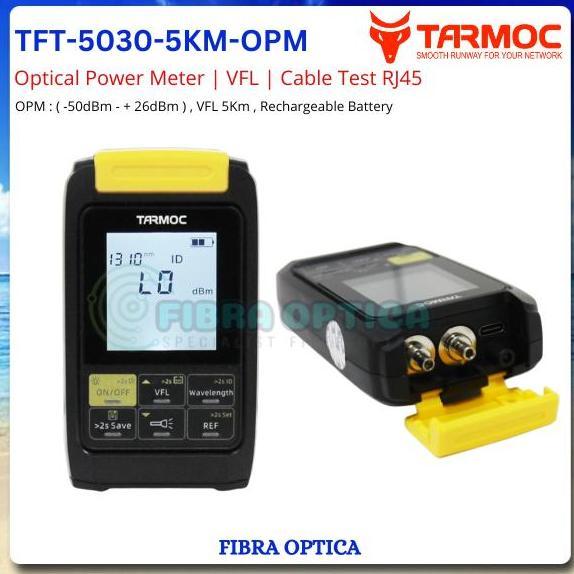 HARGA PABRIK - Tarmoc TFT-5030-5KM-OPM |Mini OPM -50~+30dB | VFL | LAN Tester |Senter