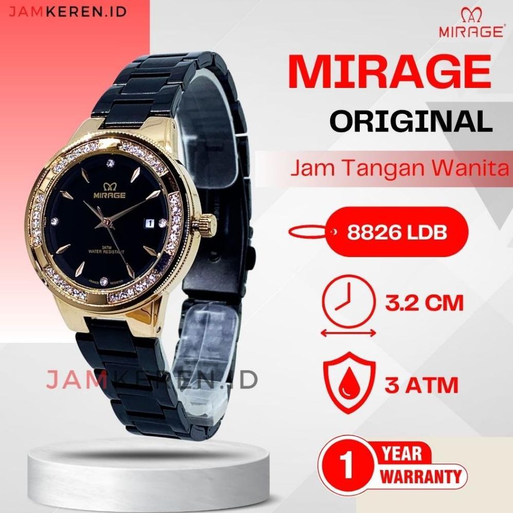 Mirage - Jam Tangan Mirage Wanita - Jam Tangan Mirage - Jam Mirage Wanita Original 100% 8826 LD