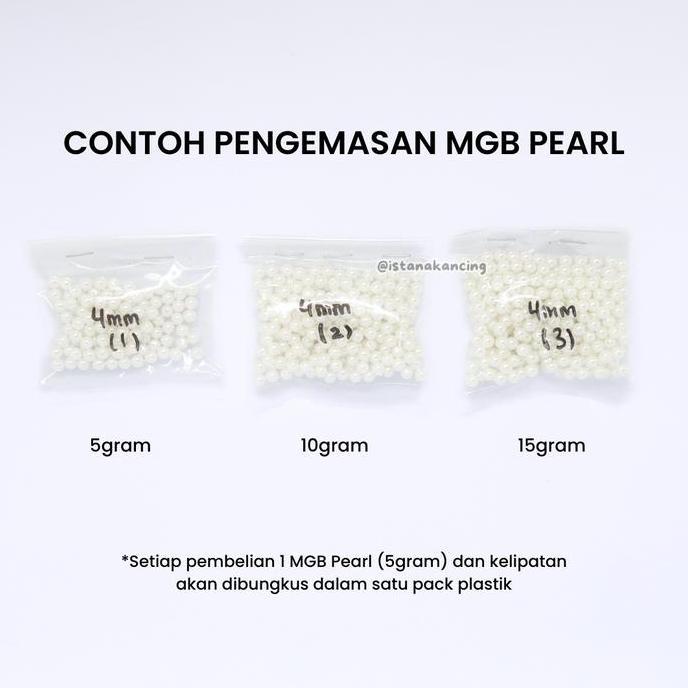 Sora- Mutiara Jahit Mgb Ori 100% Terjamin Payet Bulat Jepang Whole Pearl | Istana Kancing