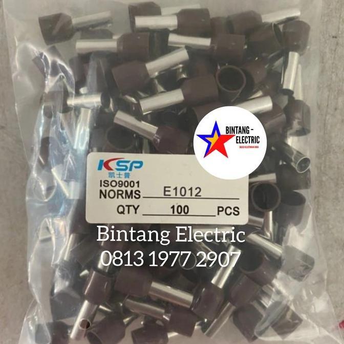 Promo Skun Kabel Ferrules / Scun Botol Ukuran 10 Mm Warna Coklat Cod