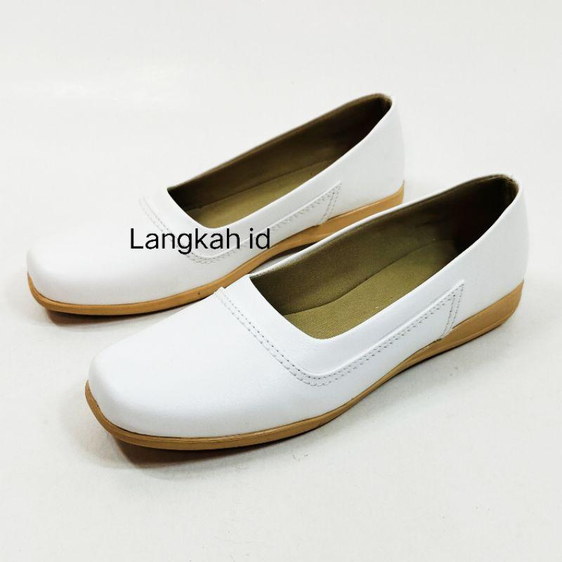 Sepatu Perawat Wanita | Sepatu Pantofel Wanita Flat | Sepatu Flat Loafer Wanita
