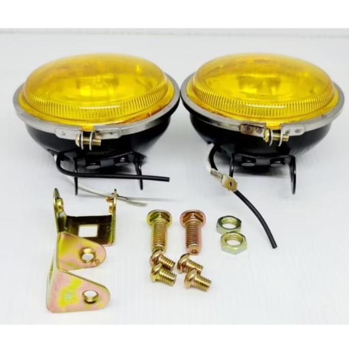 Lampu Tembak Kabut Bulat Lampu Sorot Foglamp Bulat Universal Motor Mobil Foglamp